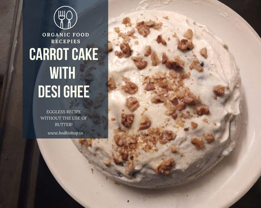 Carrot Cake Eggless Recipe