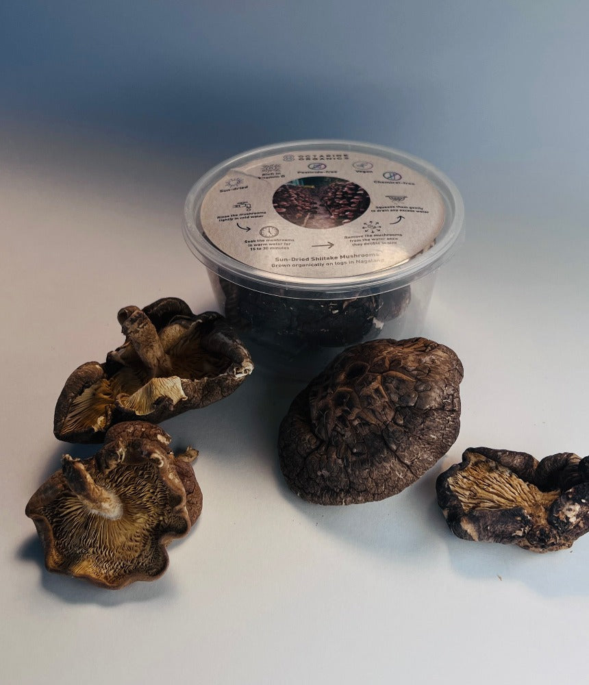 Buy Best Sun-dried Shiitake Mushrooms Online in India