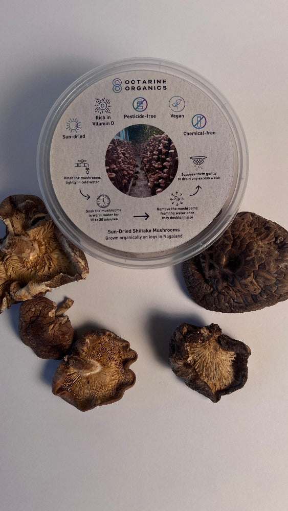 Buy Best Sun-dried Shiitake Mushrooms Online in India