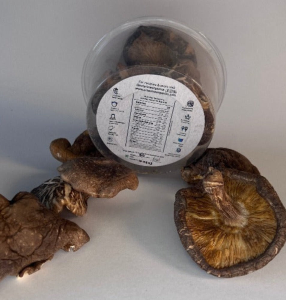 Buy Best Sun-dried Shiitake Mushrooms Online in India