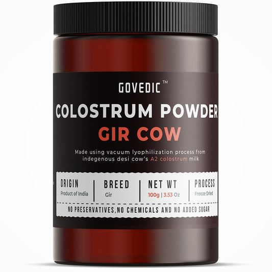 Gir Cow Colostrum powder 100g | No Sugar - Govedic