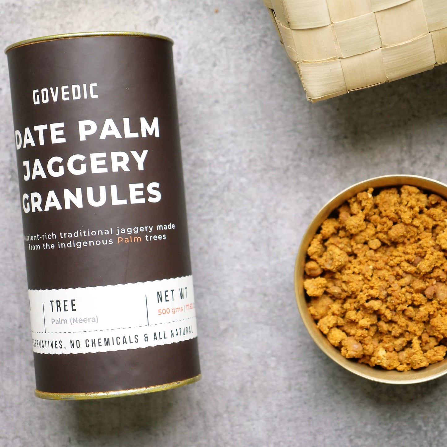buy govedic date palm organic jaggery granules onll