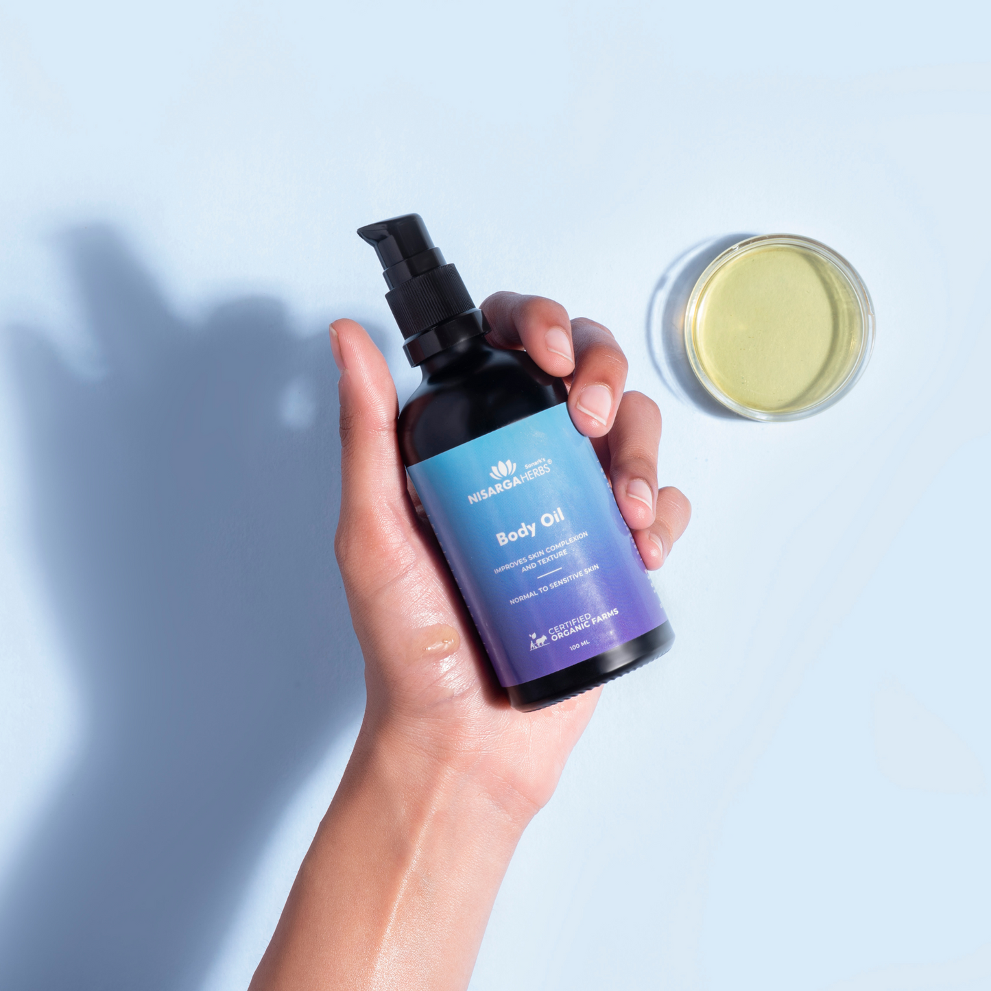 Nisarga Herbs Body Oil - Helps in locking moisture into the skin