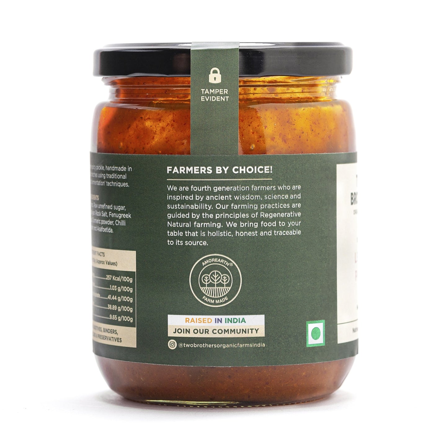 Buy Amorearth Lemon Pickle - Two brothers organic farm online