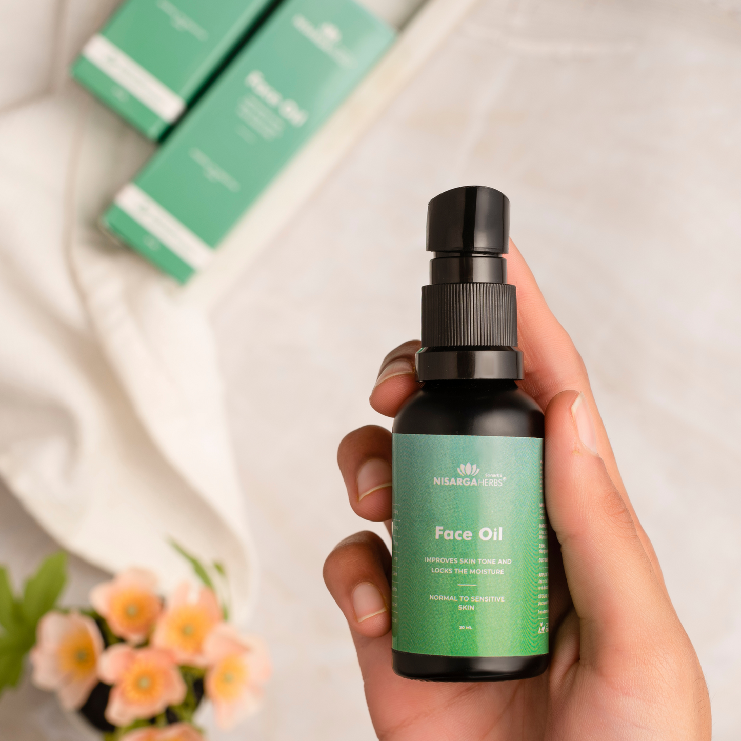 Nisarga Herbs Face Oil - A go-to product for hydration and repair