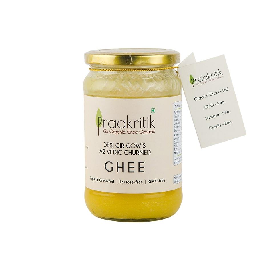 Praakritik Ghee - 500 ml made from Gir Cow A2 Milk using Ayurvedic Process