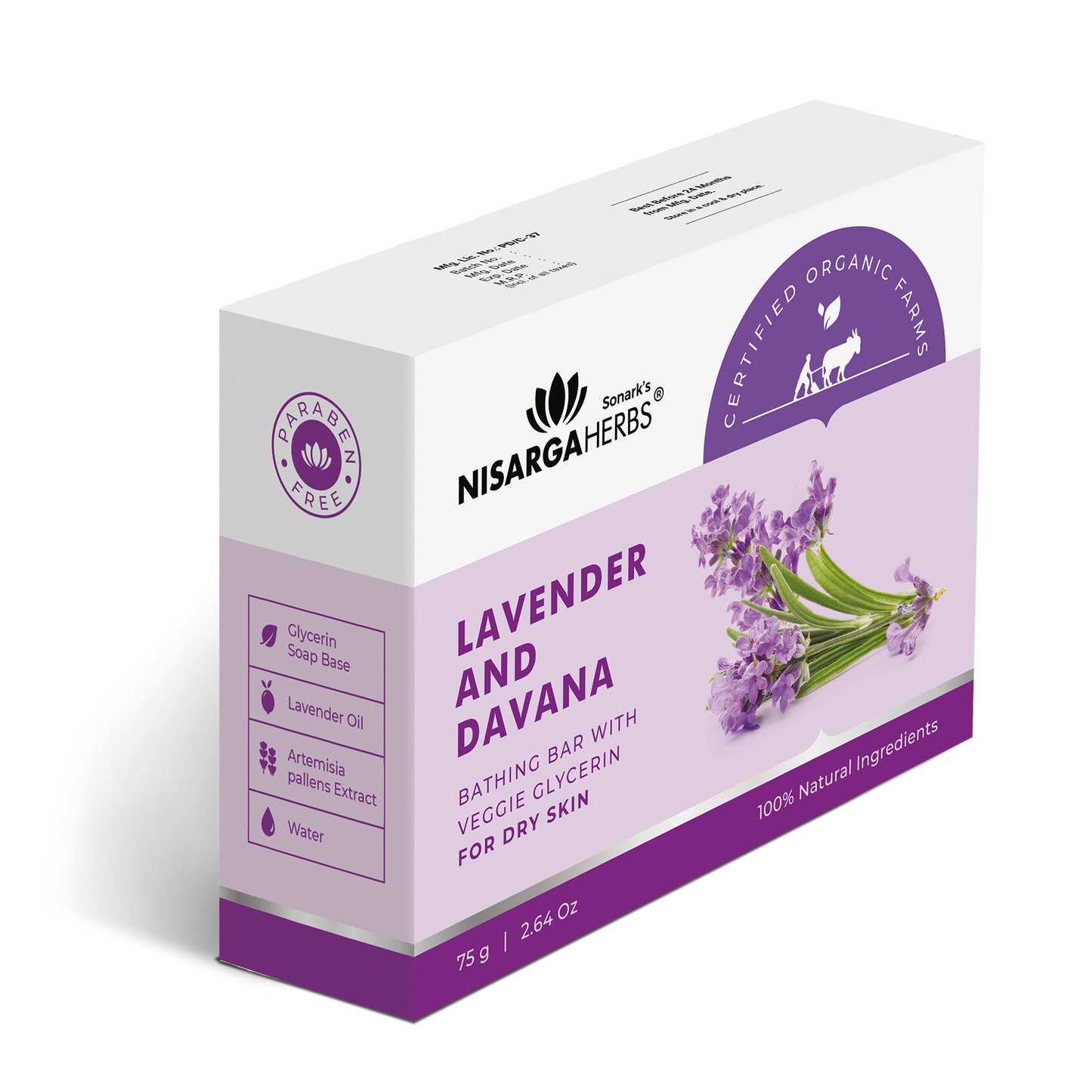 Lavender & Davana Soap - Strengthens the moisture barrier