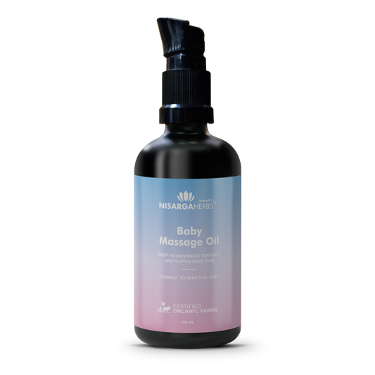 Nisarga Herbs Baby Massage Oil - Deep nourishment for soft, supple skin