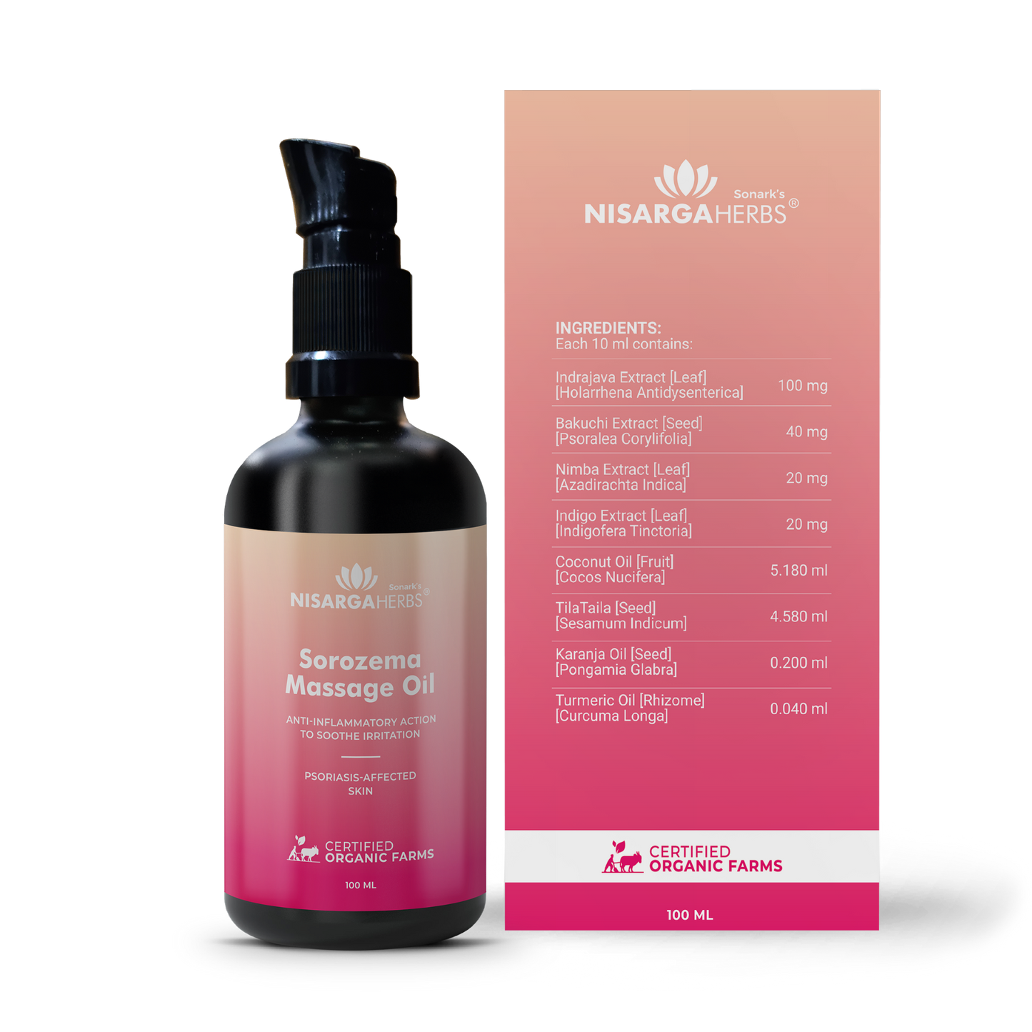Sorozema Massage Oil - Aids relief of Psoriasis flare ups