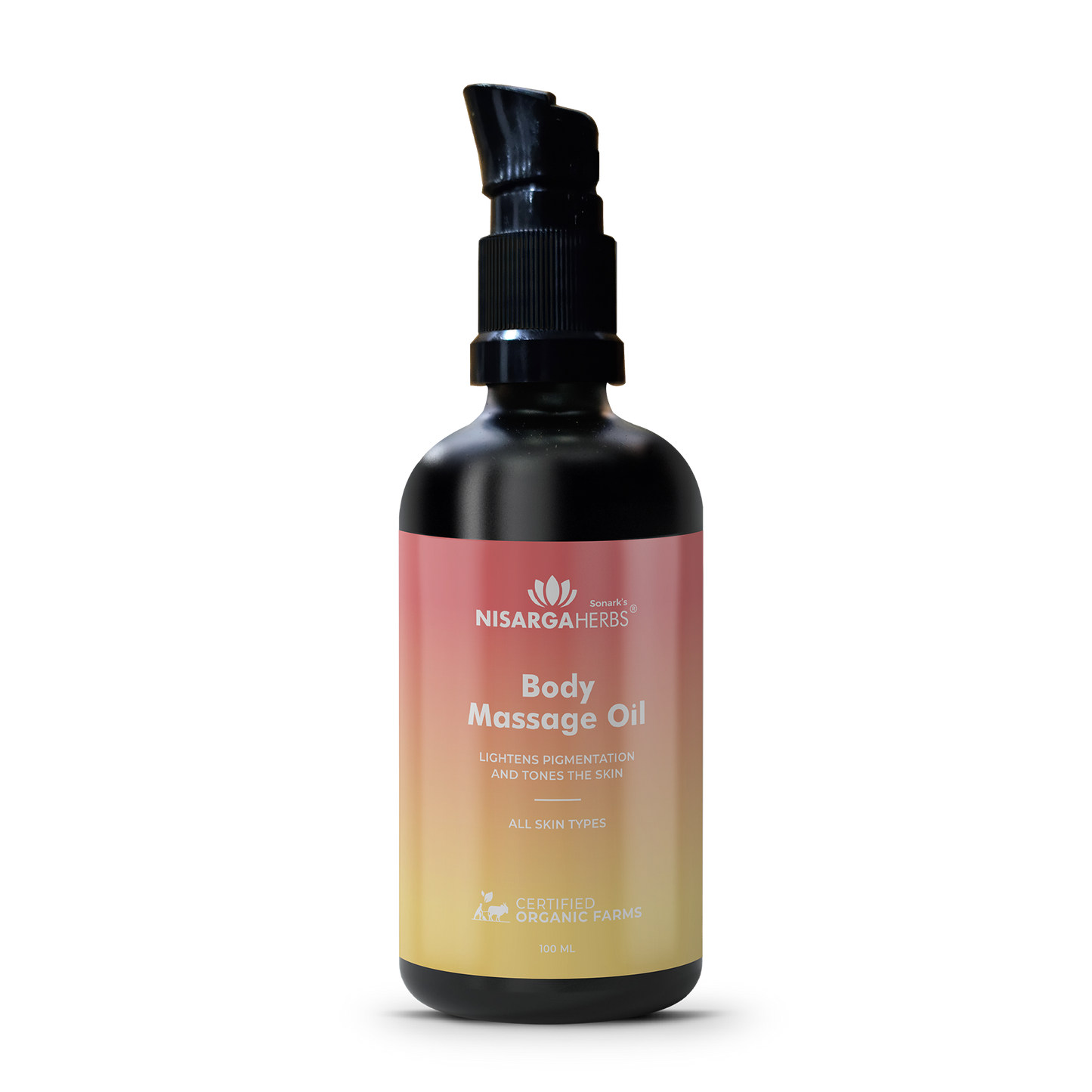 Nisarga Herbs Body Massage Oil - For skin toning and reducing dark patches