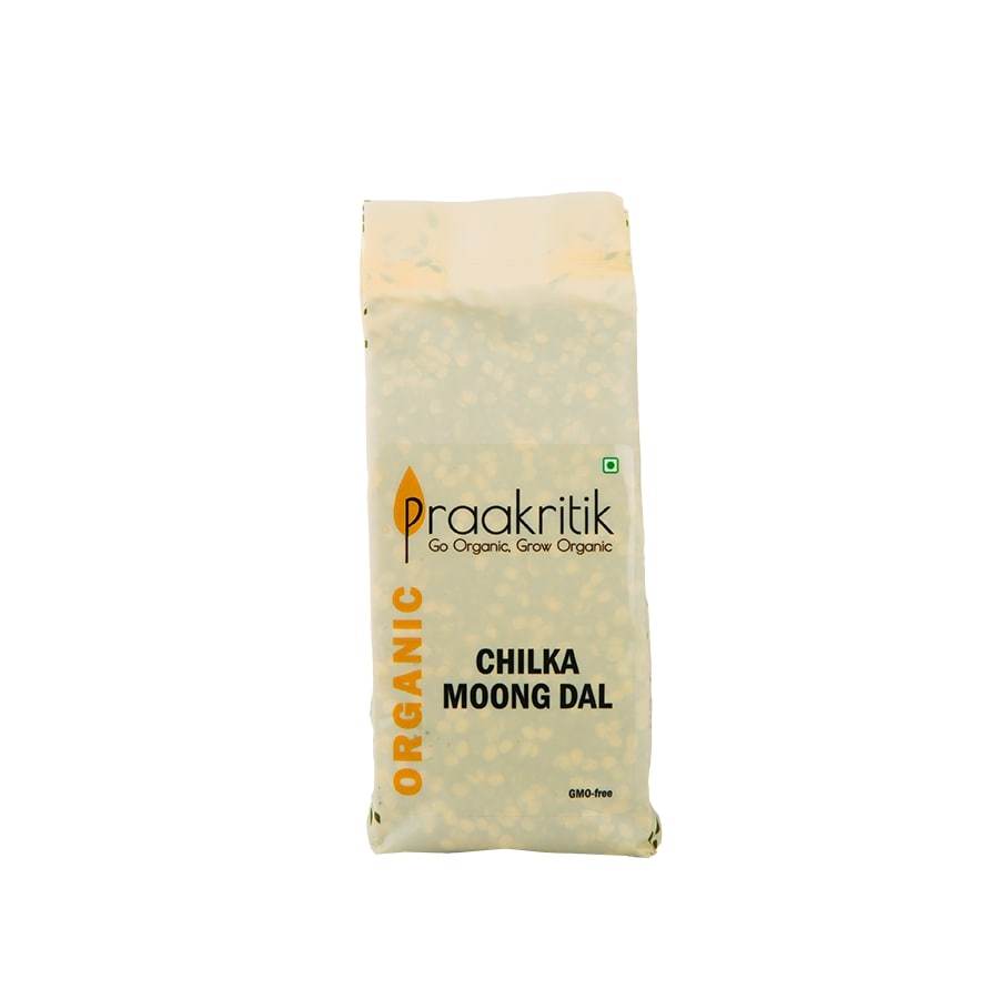 Organic Green Chilka Mung Dal 500 gms