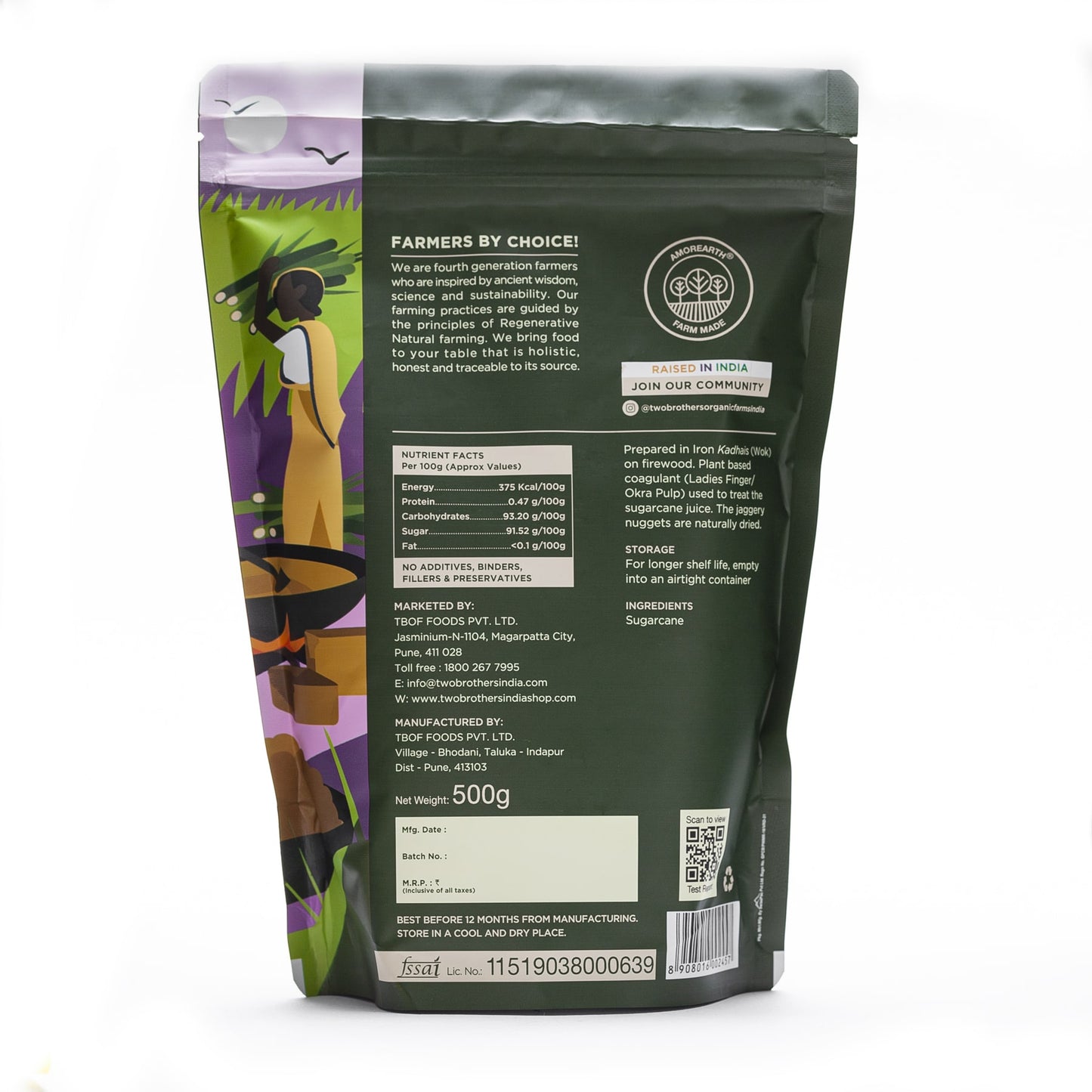 buy Two Brothers Sugarcane Jaggery Nuggets online