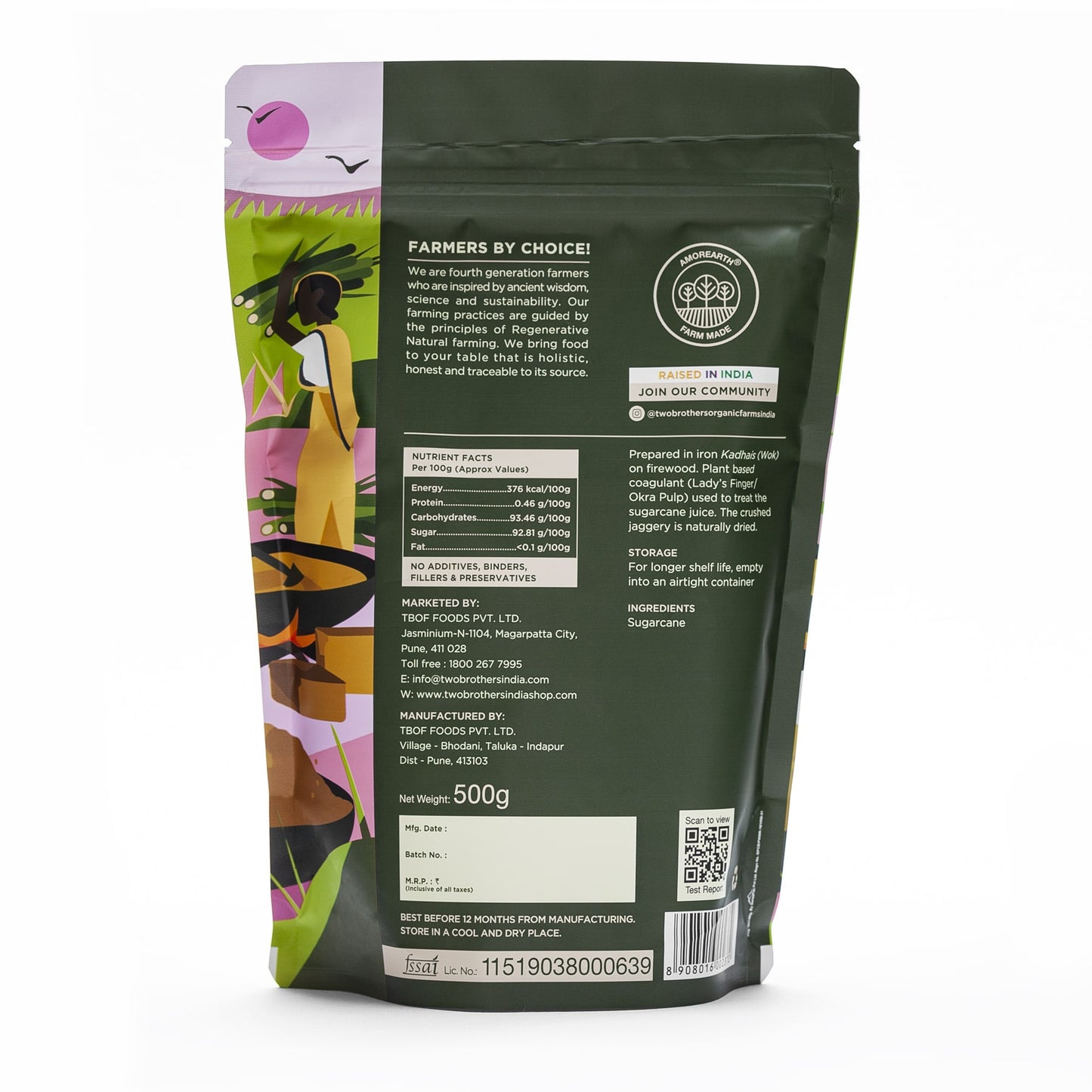 buy Two Brothers Amorearth organic jaggery powder online