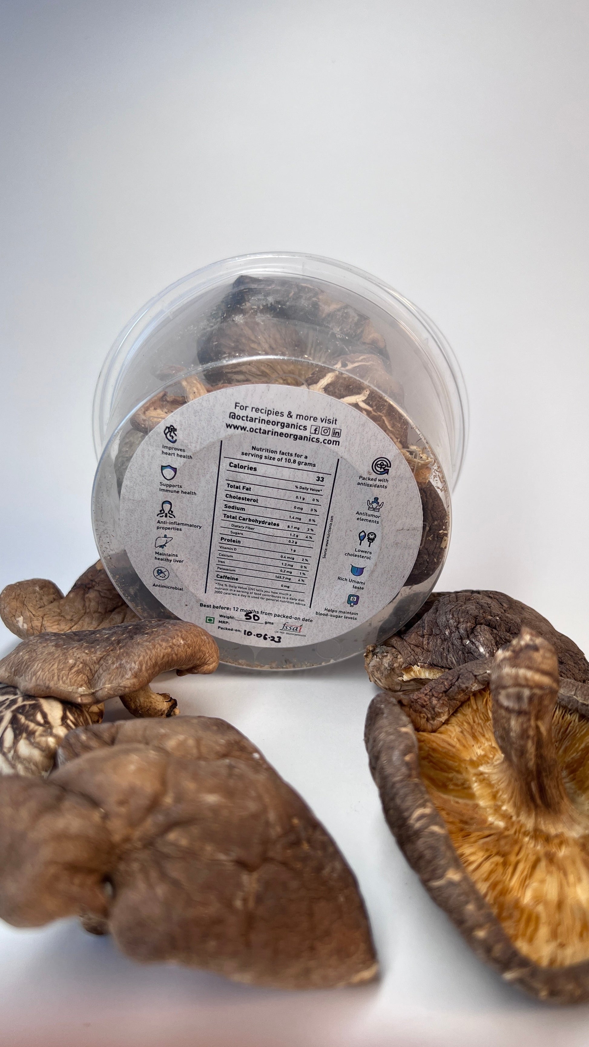 Buy Best Sun-dried Shiitake Mushrooms Online in India