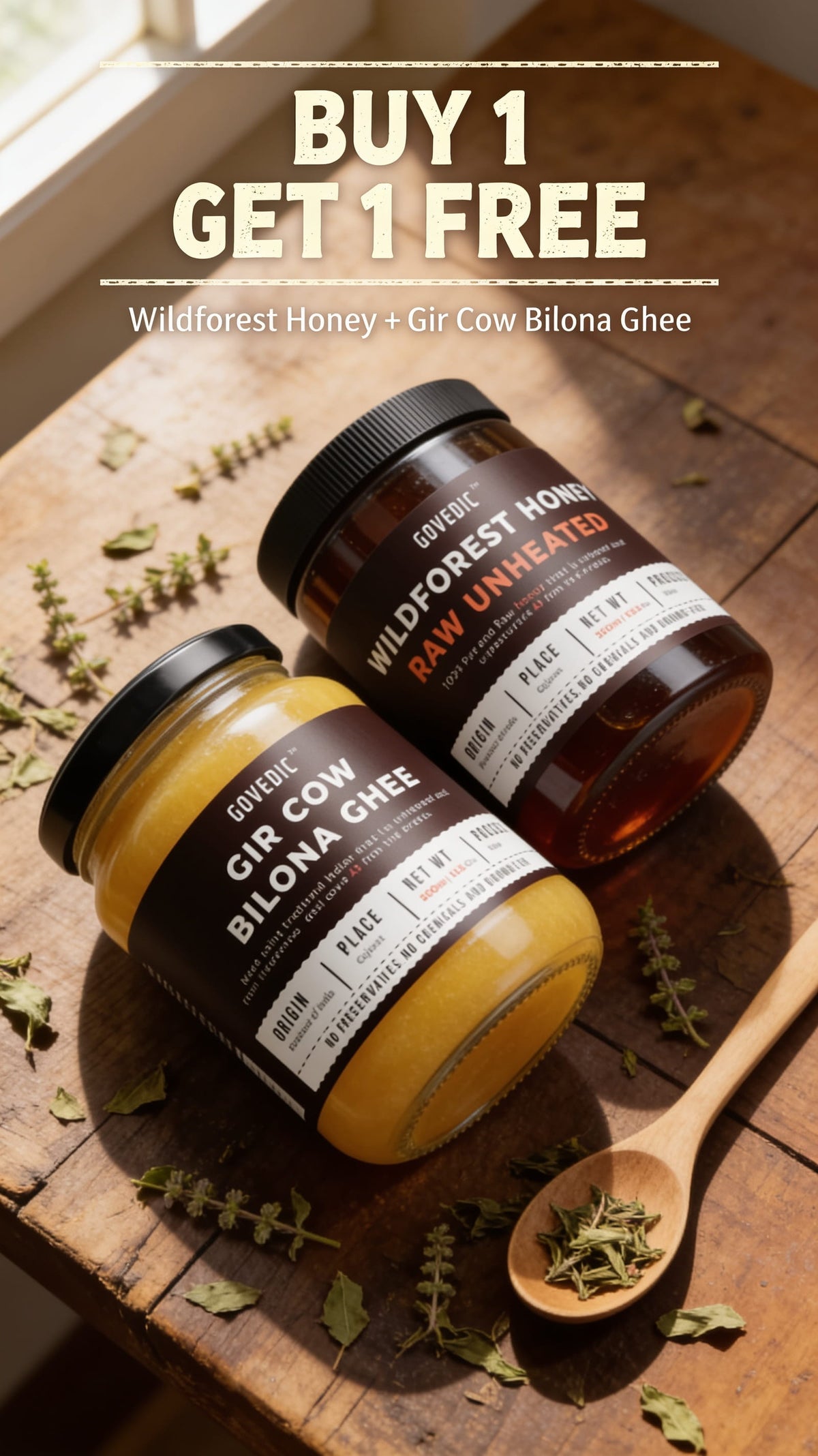 Govedic Ghee + Raw Honey Bundle