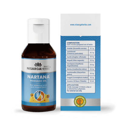 Nartana Oil - Ayurvedic massage oil to relieve joint and muscle pain