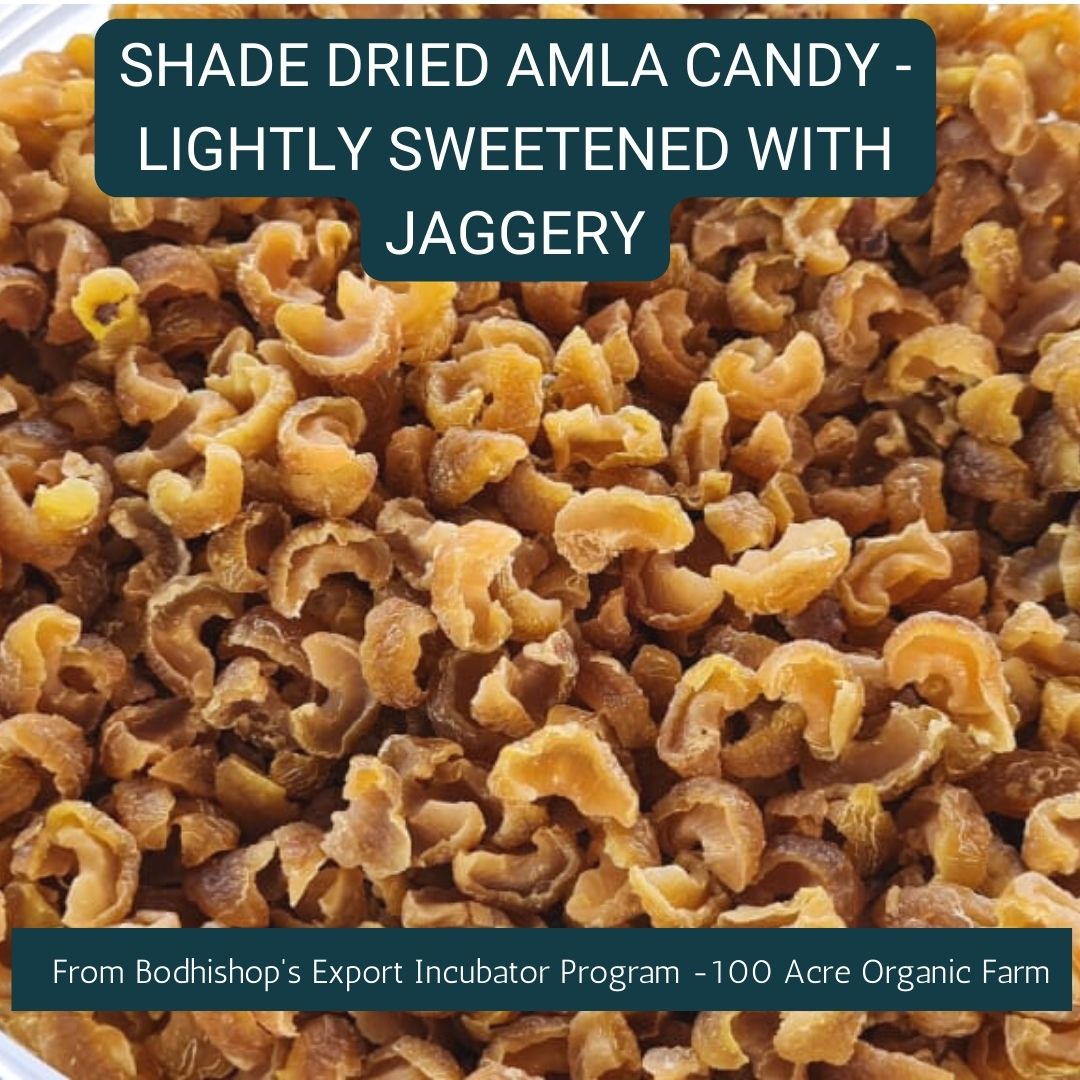 Shade Dried Amla Candy - Lightly Sweetened with Organic Jaggery