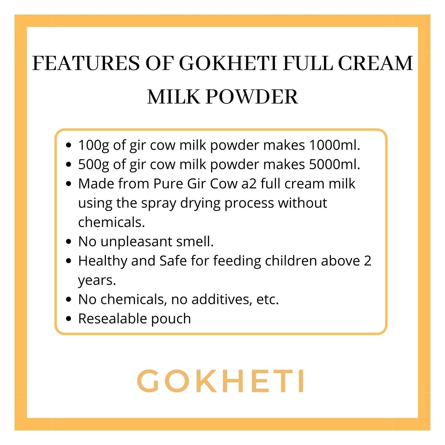 Gir Cow A2 Milk Powder - Full Cream