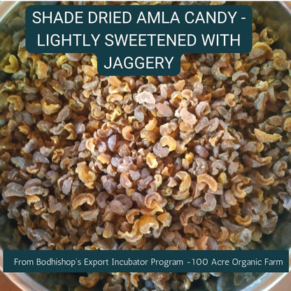 Shade Dried Amla Candy - Lightly Sweetened with Organic Jaggery