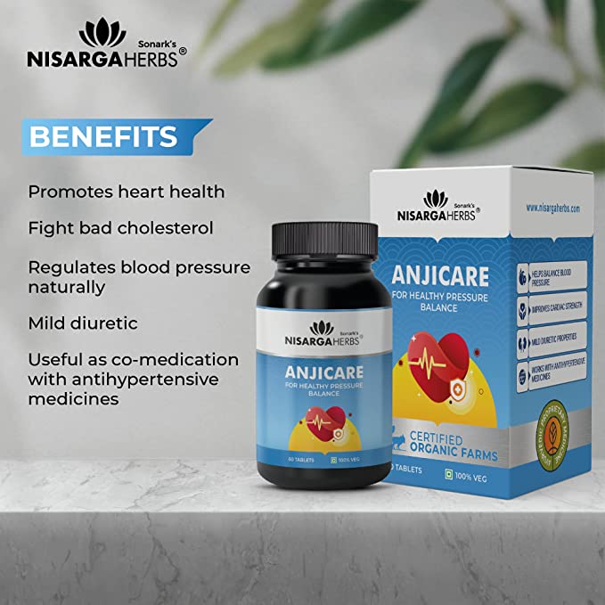 Anjicare -  Ayurvedic tablets designed to regulate and maintain healthy blood pressure levels naturally
