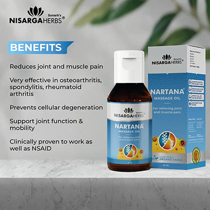 Nartana Oil - Ayurvedic massage oil to relieve joint and muscle pain