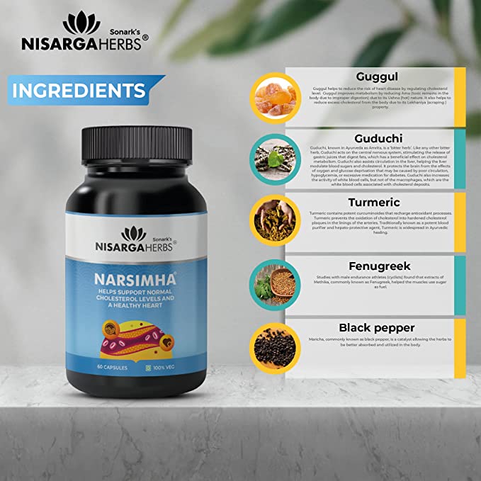 Narsimha - Heart and cholesterol support for healthy arteries