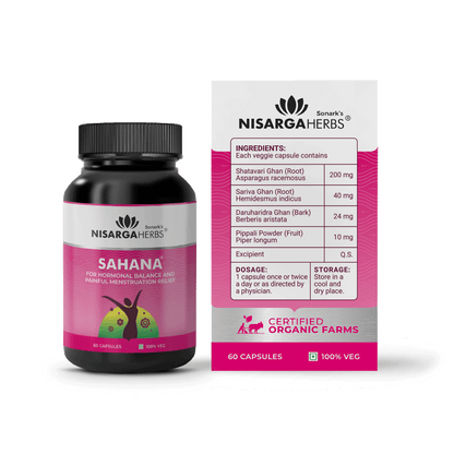 Sahana - Ayurvedic supplement for menstrual support and hormonal balance