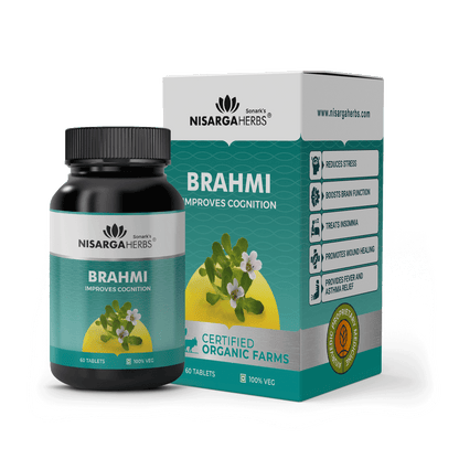 Brahmi Tablet - Potent brain tonic to help reduce stress