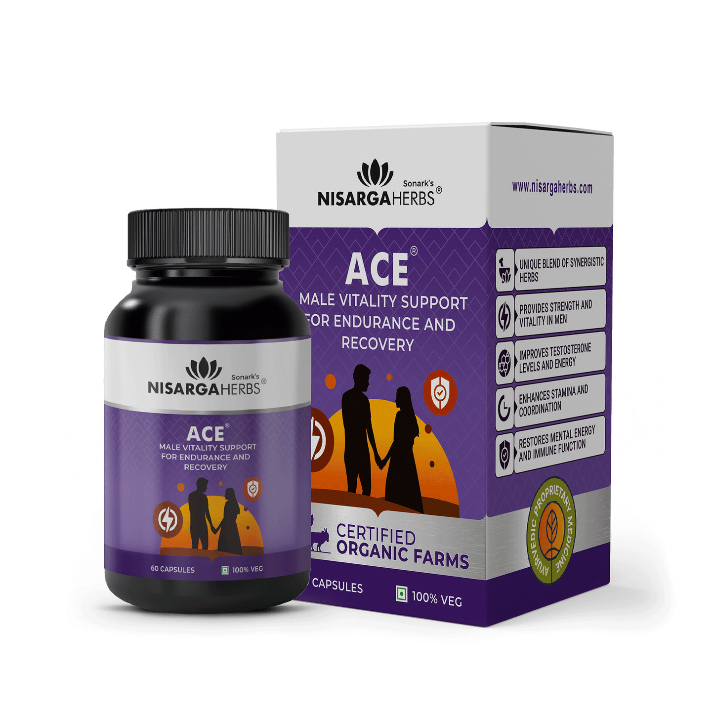 Ace - Ayurvedic vitality capsules to help improve stamina and endurance in men