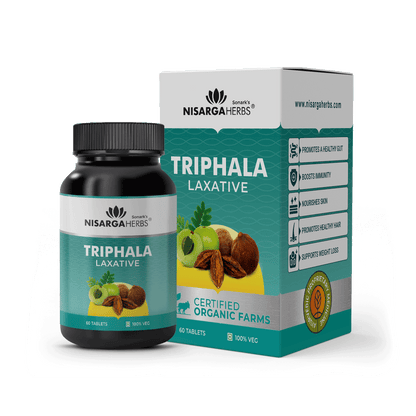 Triphala Tablet - Natural laxative for bowel wellness, excellent for great skin