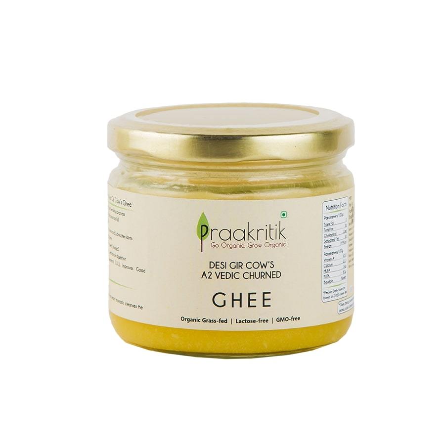 Praakritik Ghee - 220 ml made from Gir Cow A2 Milk using Ayurvedic Process 