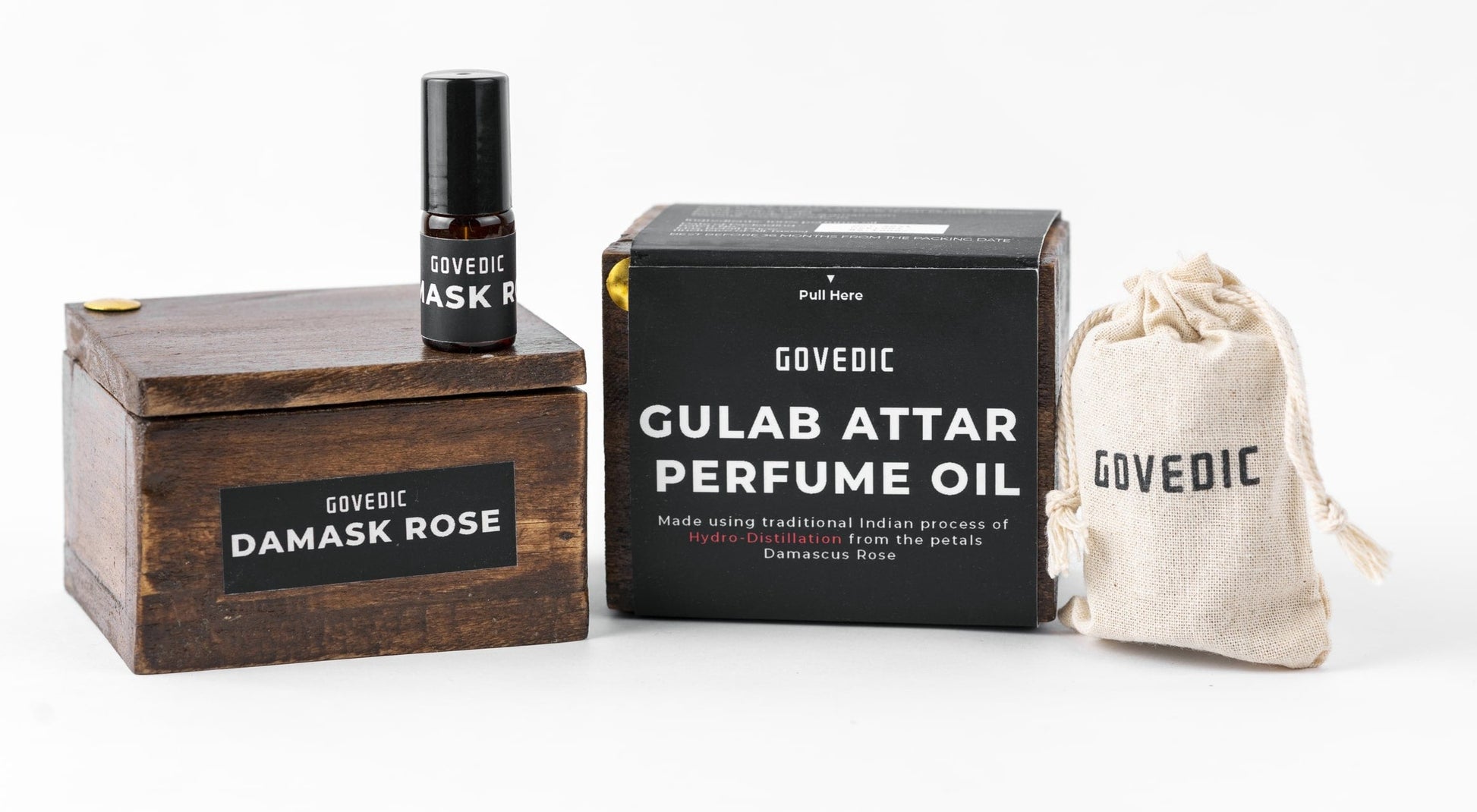 buy govedic damask rose gulab 100% pure attar perfume online