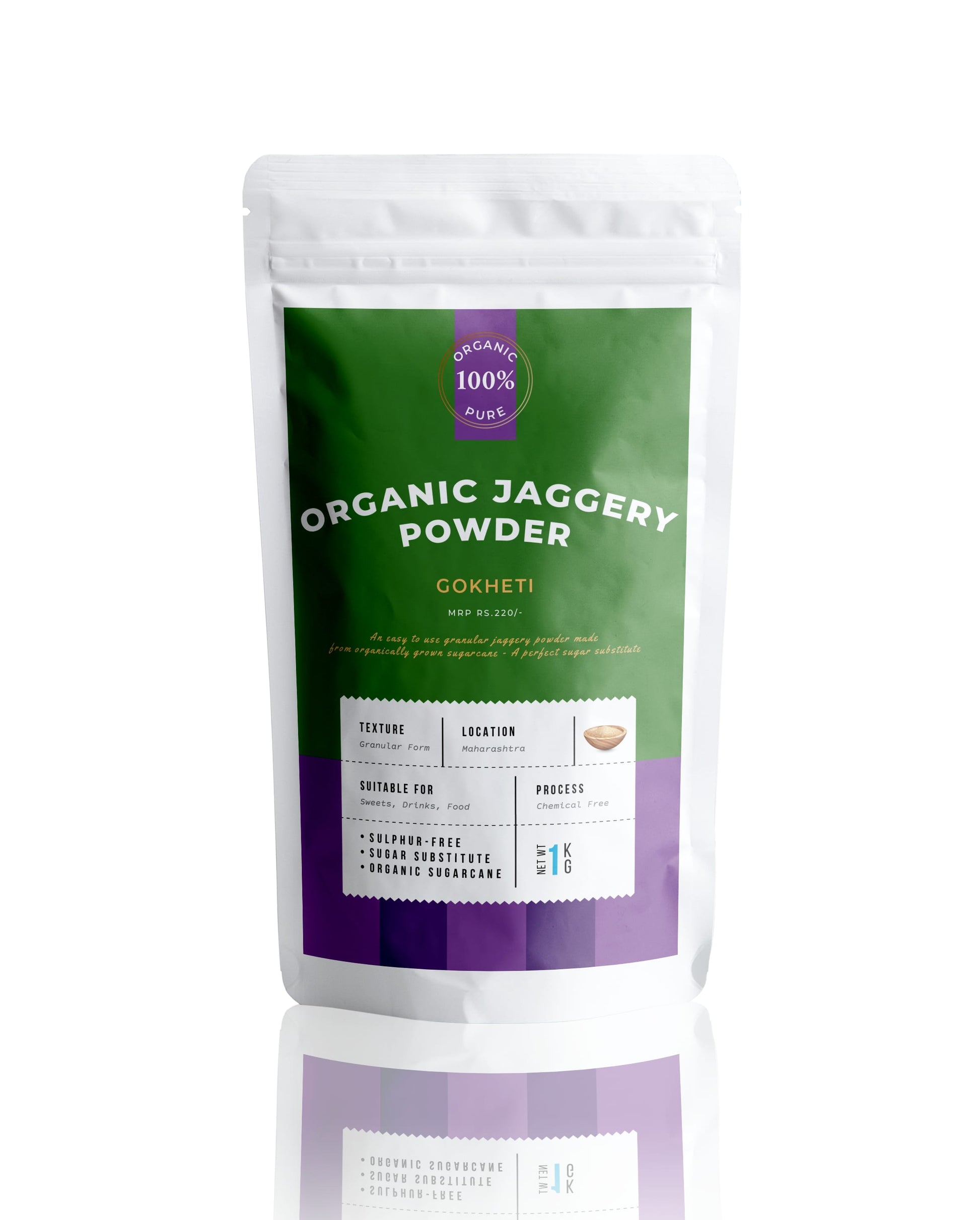 Buy crushed Organic Jaggery powder online