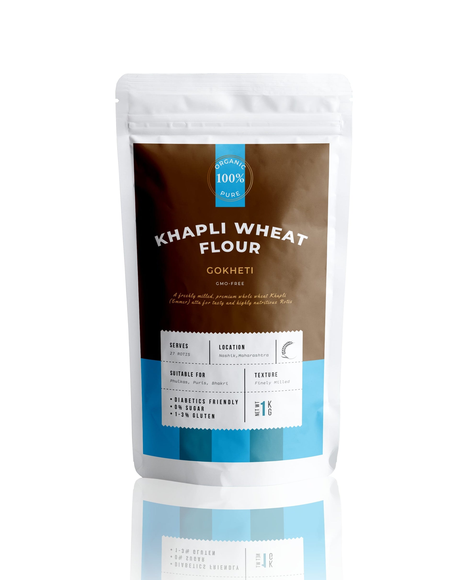 Buy organic khapli emmer wheat flour online