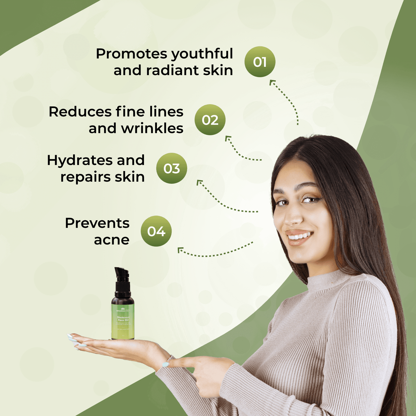 Shatavari Face Oil - Ayurvedic facial oil for healthier, younger-looking skin