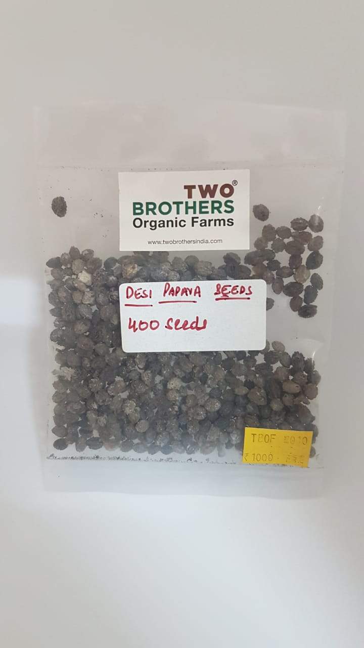 Desi Papaya Seeds (Indigenous Native Variety) - Two brothers organic farms
