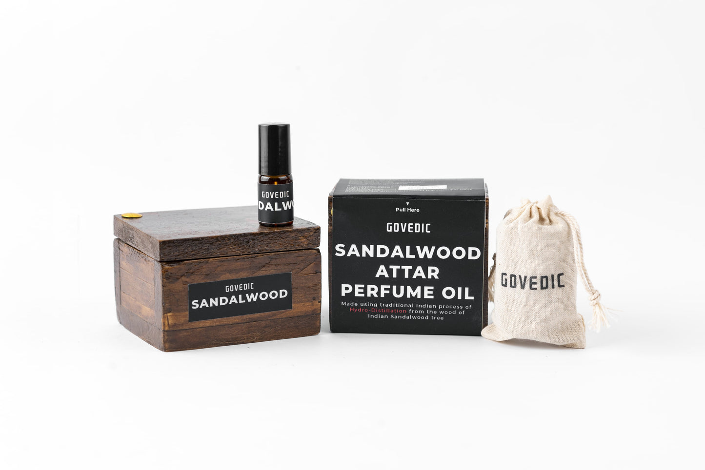 buy Govedic Sandalwood Attar | Chandan Perfume Oil 100% pure online