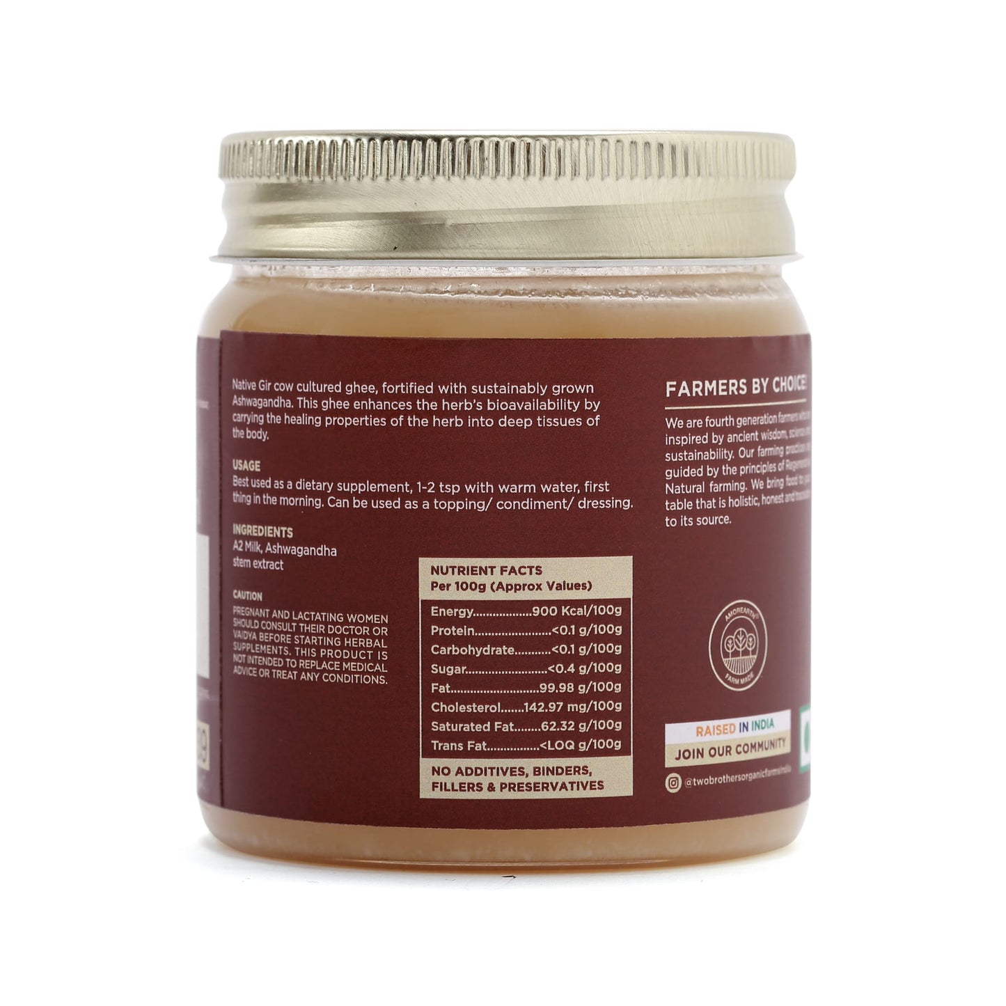 Buy Two Brothers Amorearth A2 Cultured Ashwagandha Ghee Online