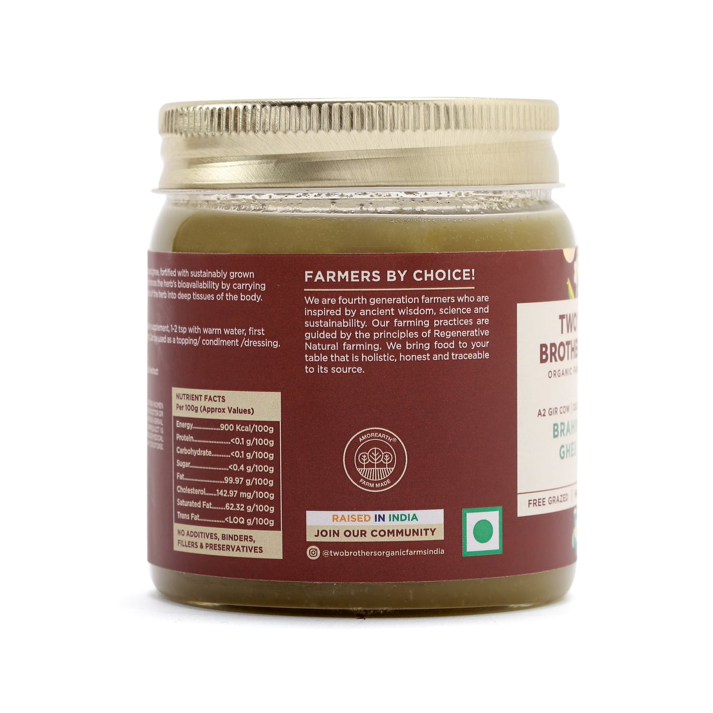 Buy Two Brothers Amorearth A2 Cultured Brahmi Ghee Online