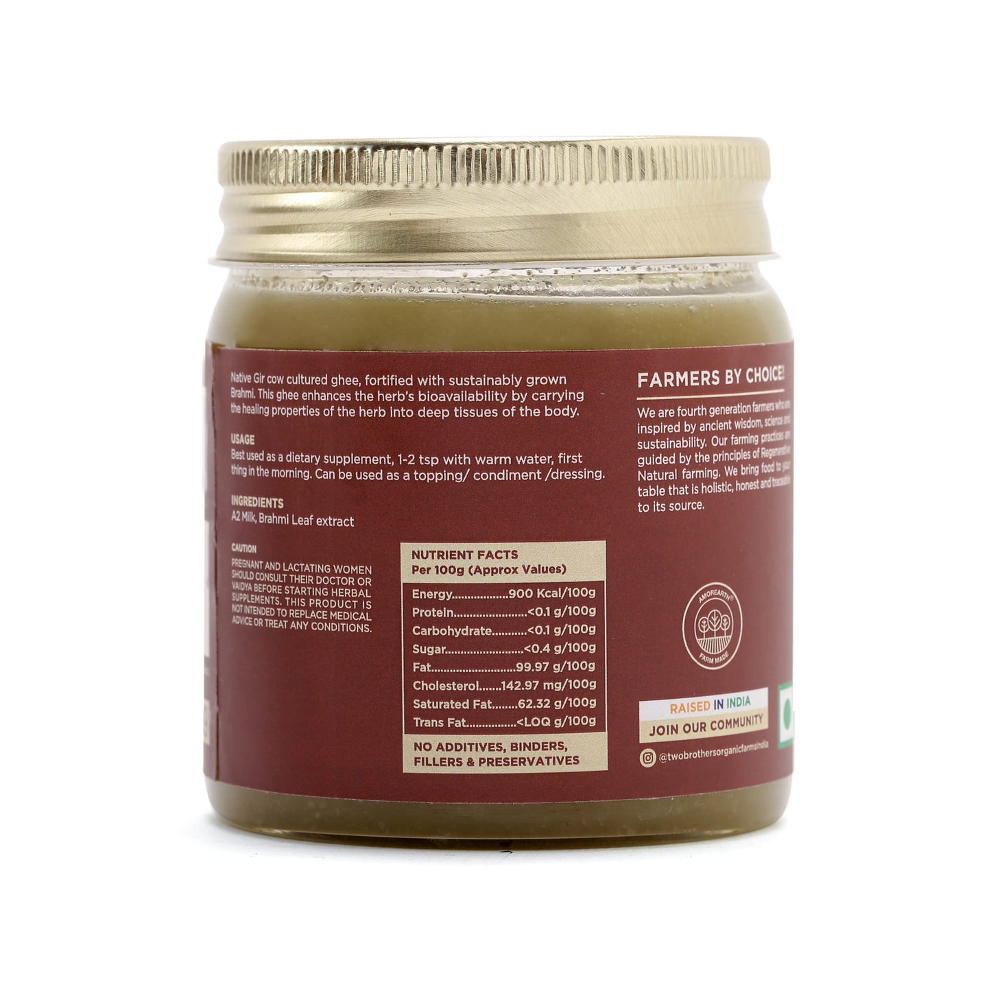 Buy Two Brothers Amorearth A2 Cultured Brahmi Ghee Online