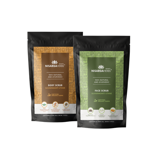 Suvrakranti Utane (Face & Body Scrub Duo) - Get healthy and glowy skin naturally