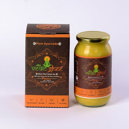 Kesariya Ghee - 500 ml made from Gir Cow A2 Milk using Ayurvedic Process 