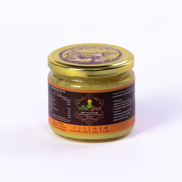 Kesariya Ghee - 250 ml made from Gir Cow A2 Milk using Ayurvedic Process 