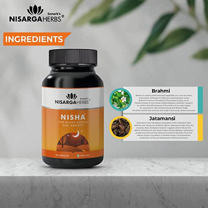 Nisha - Ayurvedic capsules to improve sleep and promote a calm mind