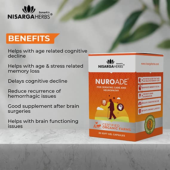 Nuroade Capsule - Ayurvedic supplement for preventing memory loss in old age