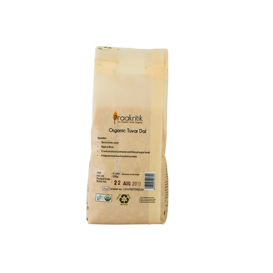 Organic Tuvar Dal 500 gms